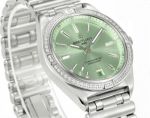 Breitling Chronomat Automatic 36  2824 Movement Stainless Steel Mint Green Dial Watch with Diamond
